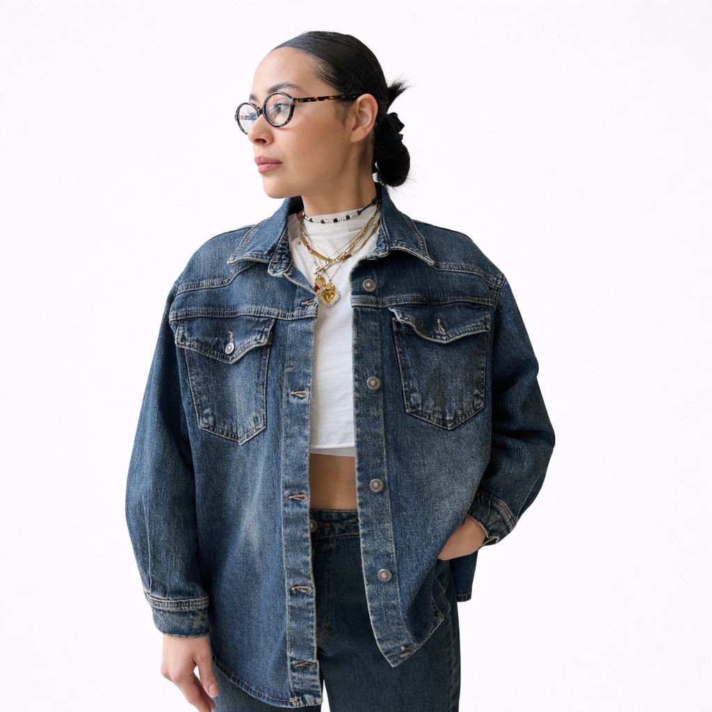 Camicia Denim sabbiato