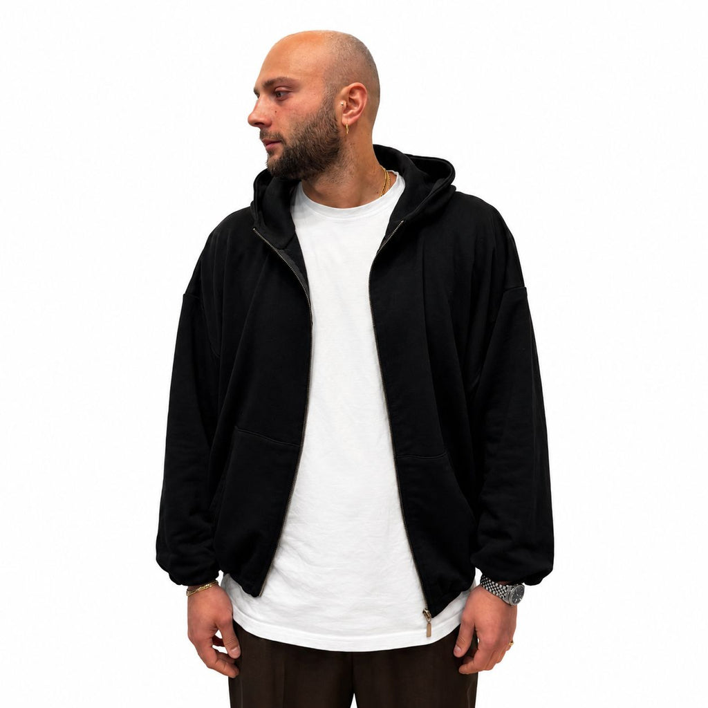 Felpa Full Zip Cappuccio